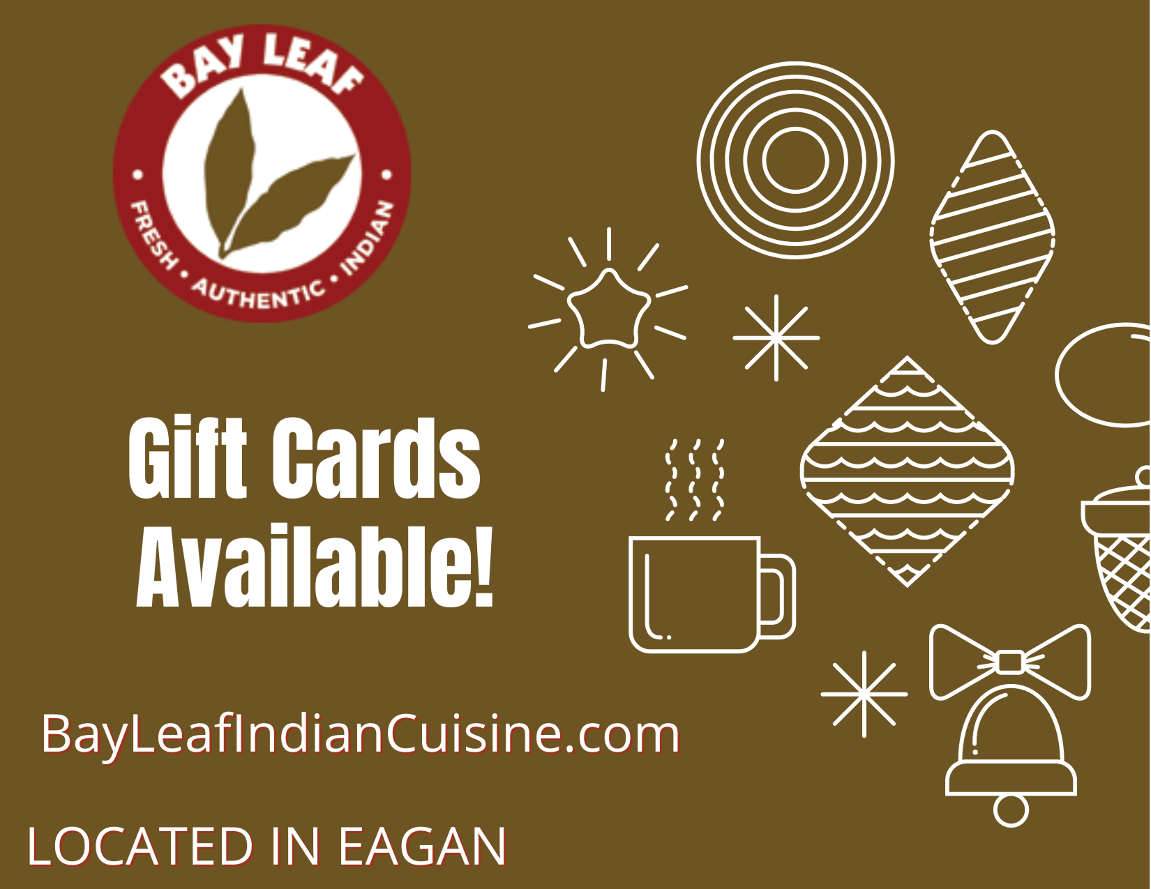 Bay Leaf Gift Card restaurant in Eden Prairie MN